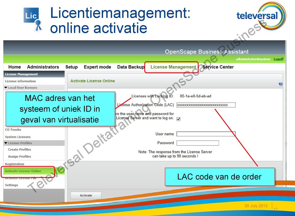 systeem of uniek ID in geval