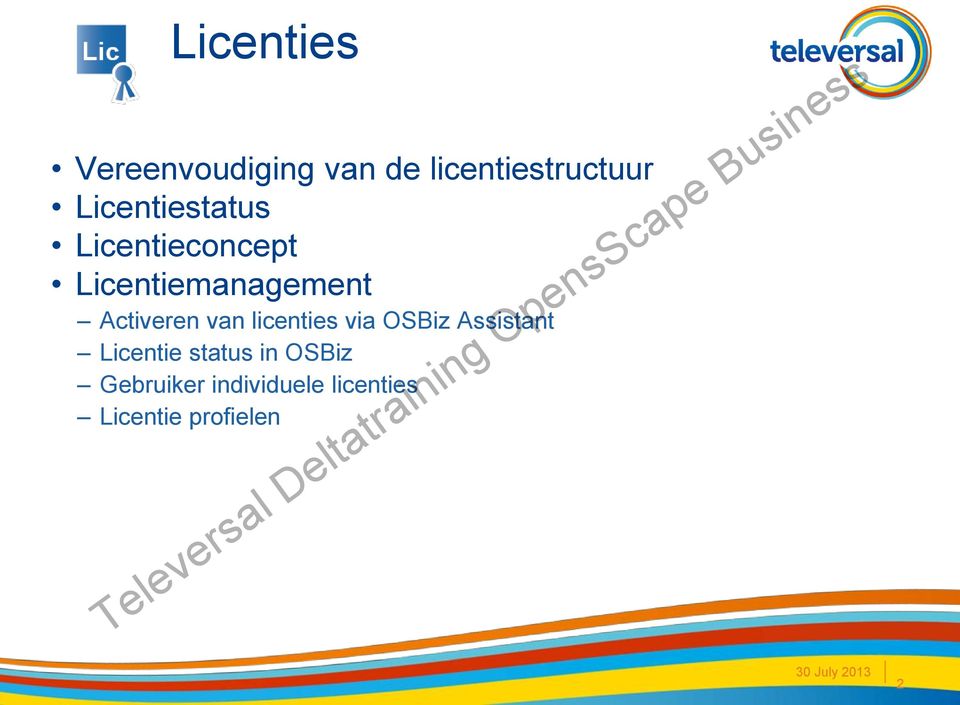 Activeren van licenties via OSBiz Assistant Licentie