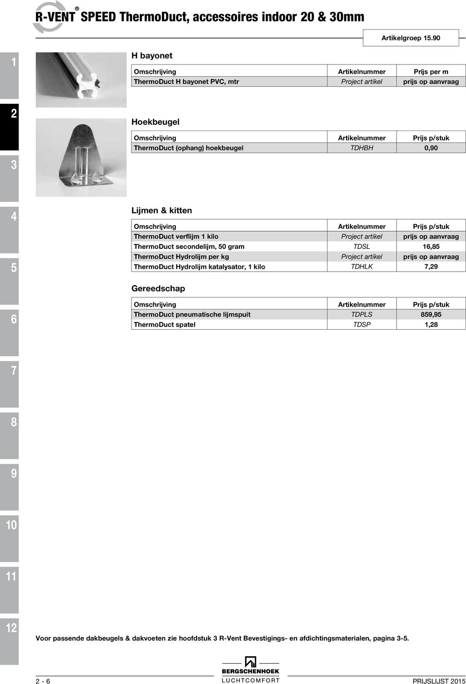 ThermoDuct verflijm kilo Project artikel prijs op aanvraag ThermoDuct secondelijm, 0 gram TDSL, ThermoDuct Hydrolijm per kg Project artikel prijs op