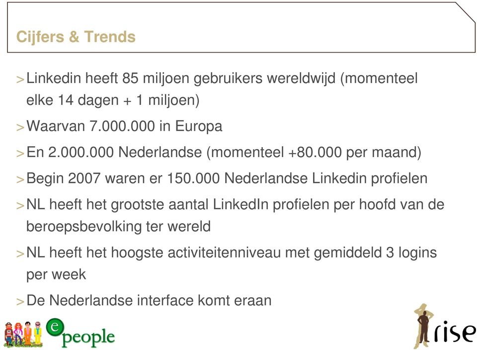 000 Nederlandse Linkedin profielen >NL heeft het grootste aantal LinkedIn profielen per hoofd van de