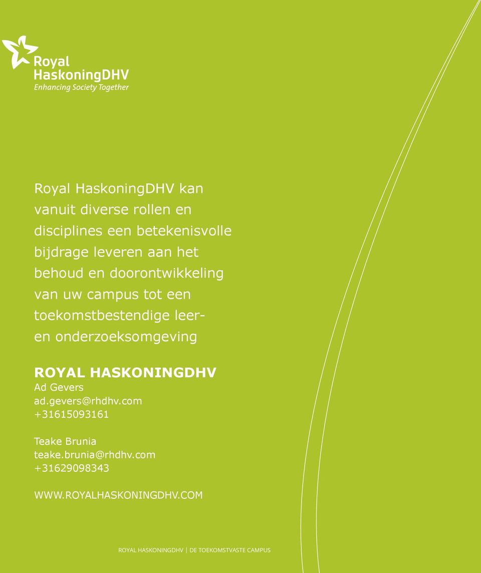 toekomstbestendige leeren onderzoeksomgeving Royal HaskoningDHV Ad Gevers ad.