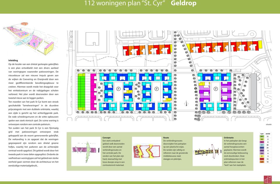 Hiermee wordt mede het draagvlak voor het winkelcentrum en de nabijgelegen scholen P P P verbreed. Het plan wordt doorsneden door een tweetal nieuw aan te leggen parken.