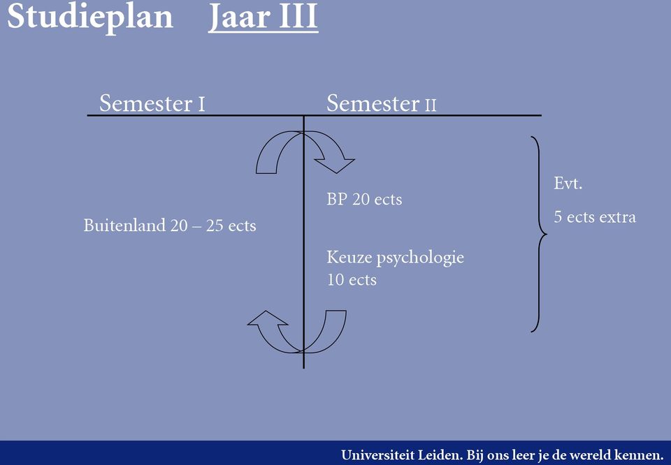 25 ects BP 20 ects Keuze