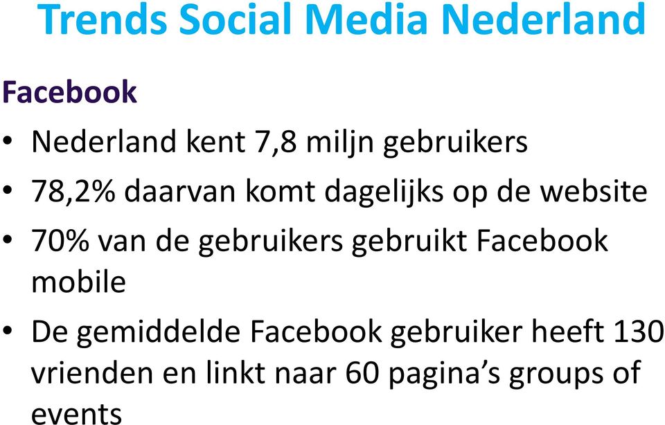 gebruikers gebruikt Facebook mobile De gemiddelde Facebook