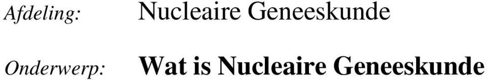 Nucleaire