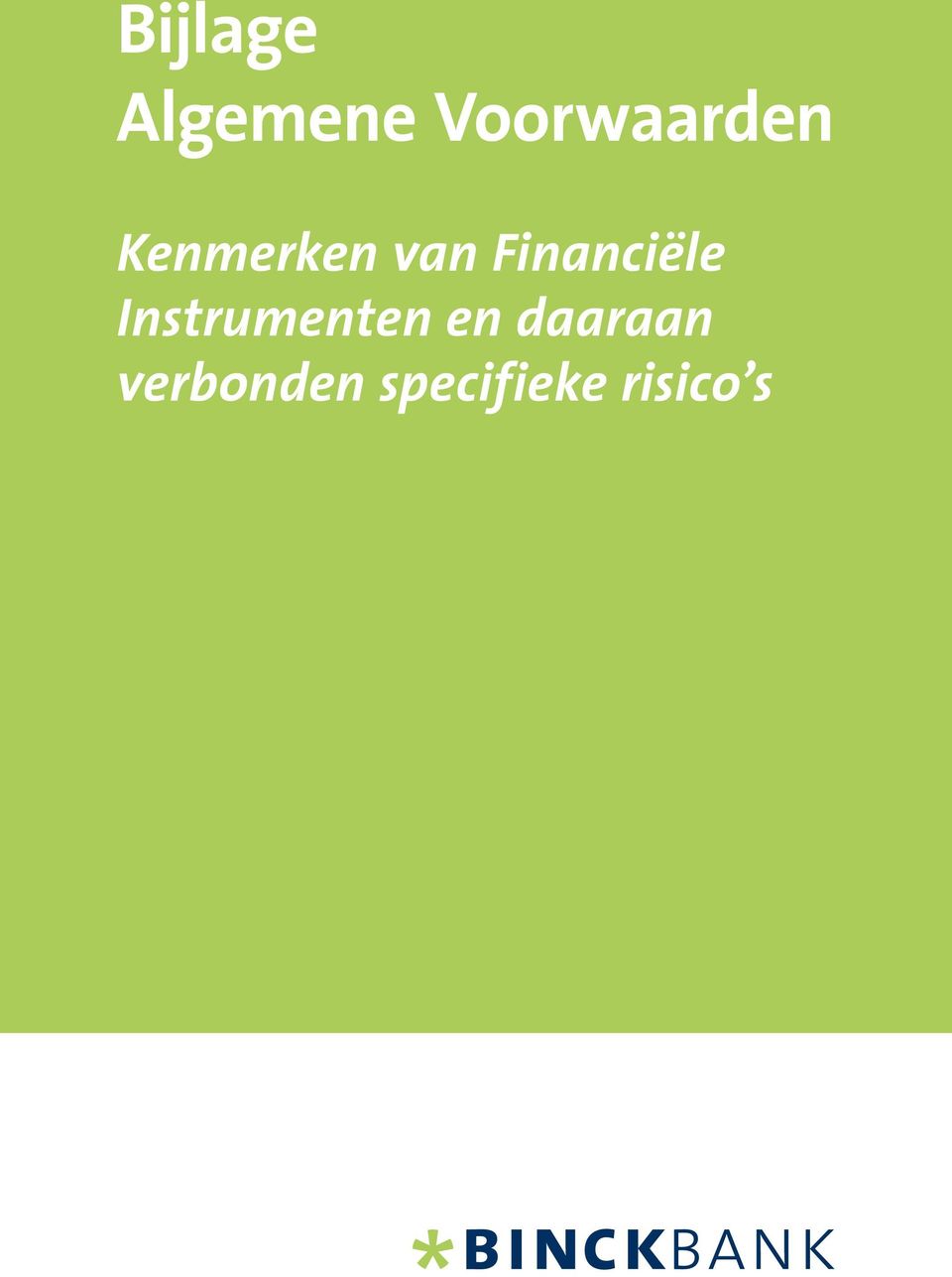 Financiële Instrumenten en