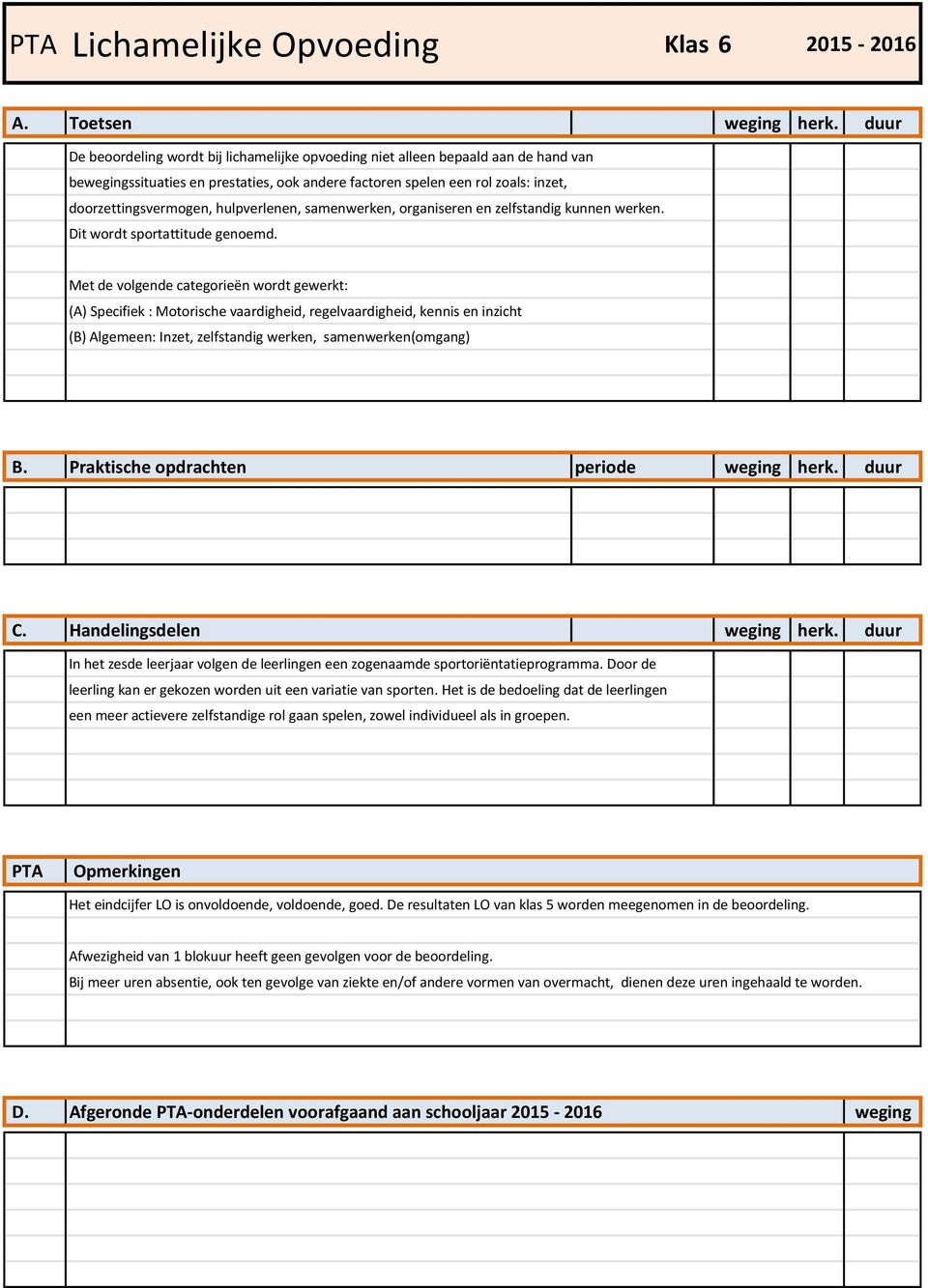 hulpverlenen, samenwerken, organiseren en zelfstandig kunnen werken. Dit wordt sportattitude genoemd.