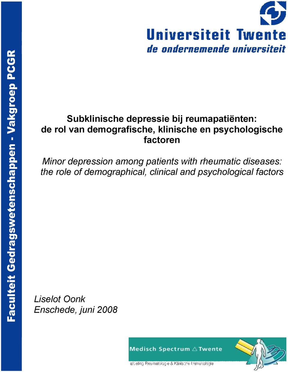 depression among patients with rheumatic diseases: the role of