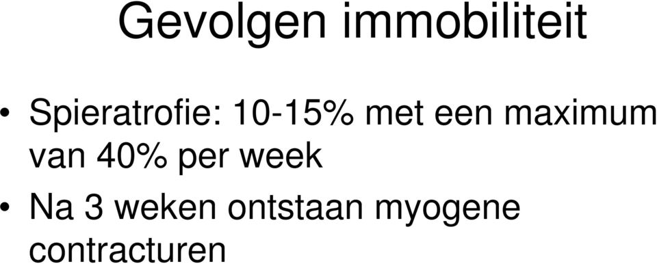 maximum van 40% per week Na