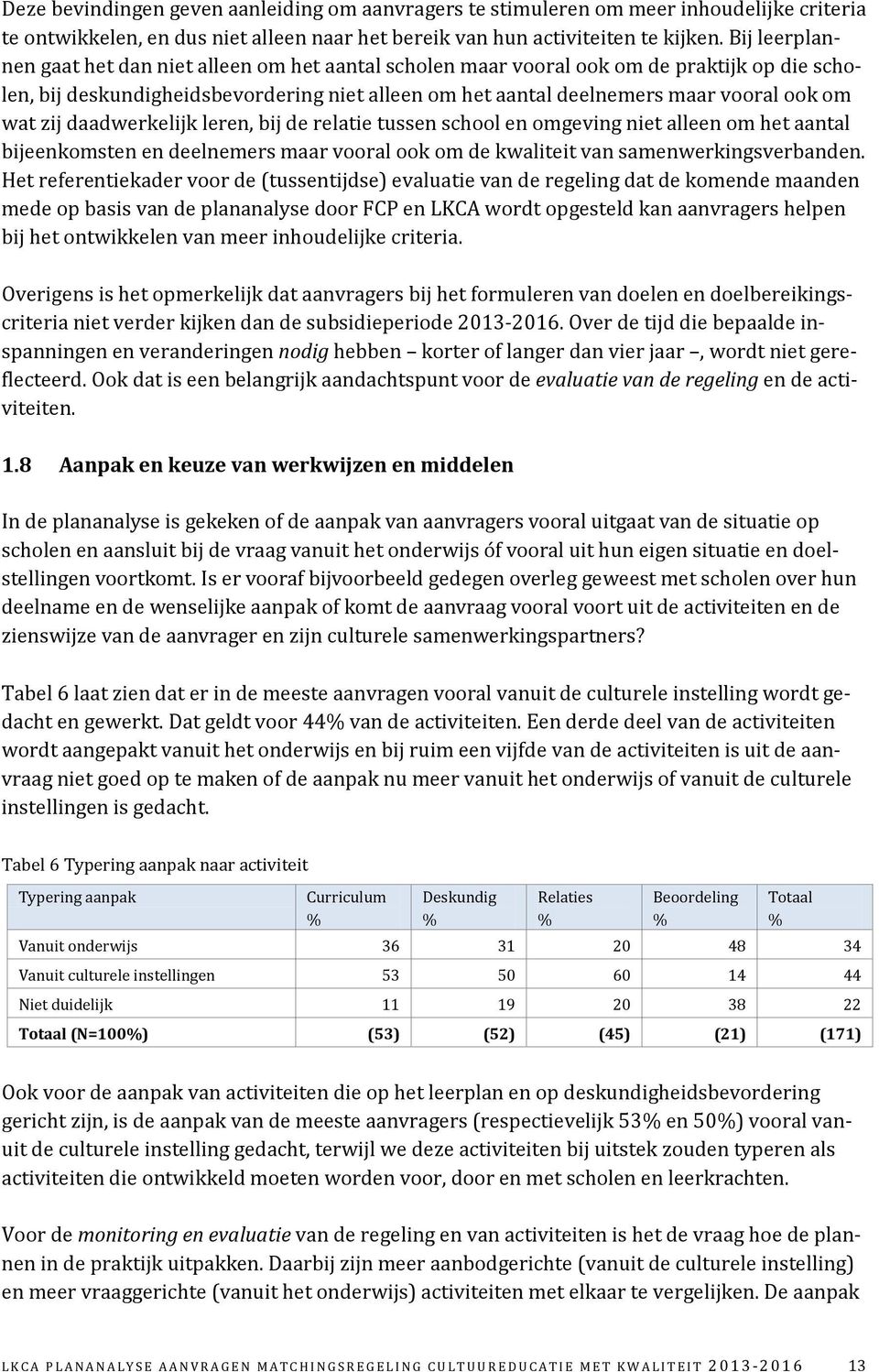 zij daadwerkelijk leren, bij de relatie tussen school en omgeving niet alleen om het aantal bijeenkomsten en deelnemers maar vooral ook om de kwaliteit van samenwerkingsverbanden.