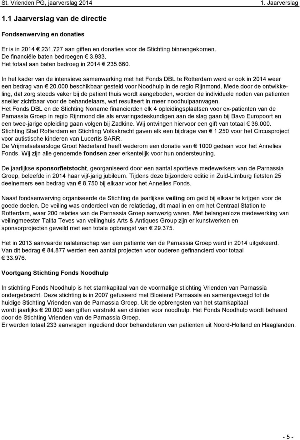 000 beschikbaar gesteld voor Noodhulp in de regio Rijnmond.