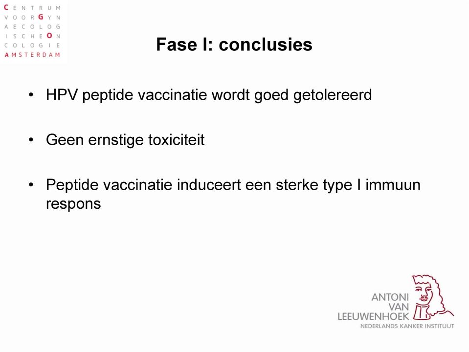 Geen ernstige toxiciteit Peptide