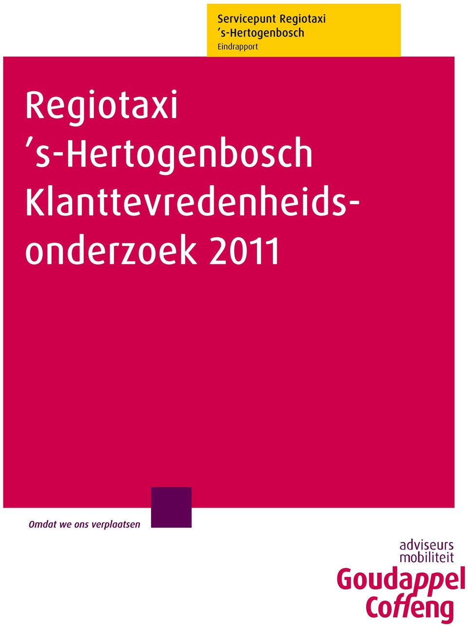 Eindrapport Regiotaxi 