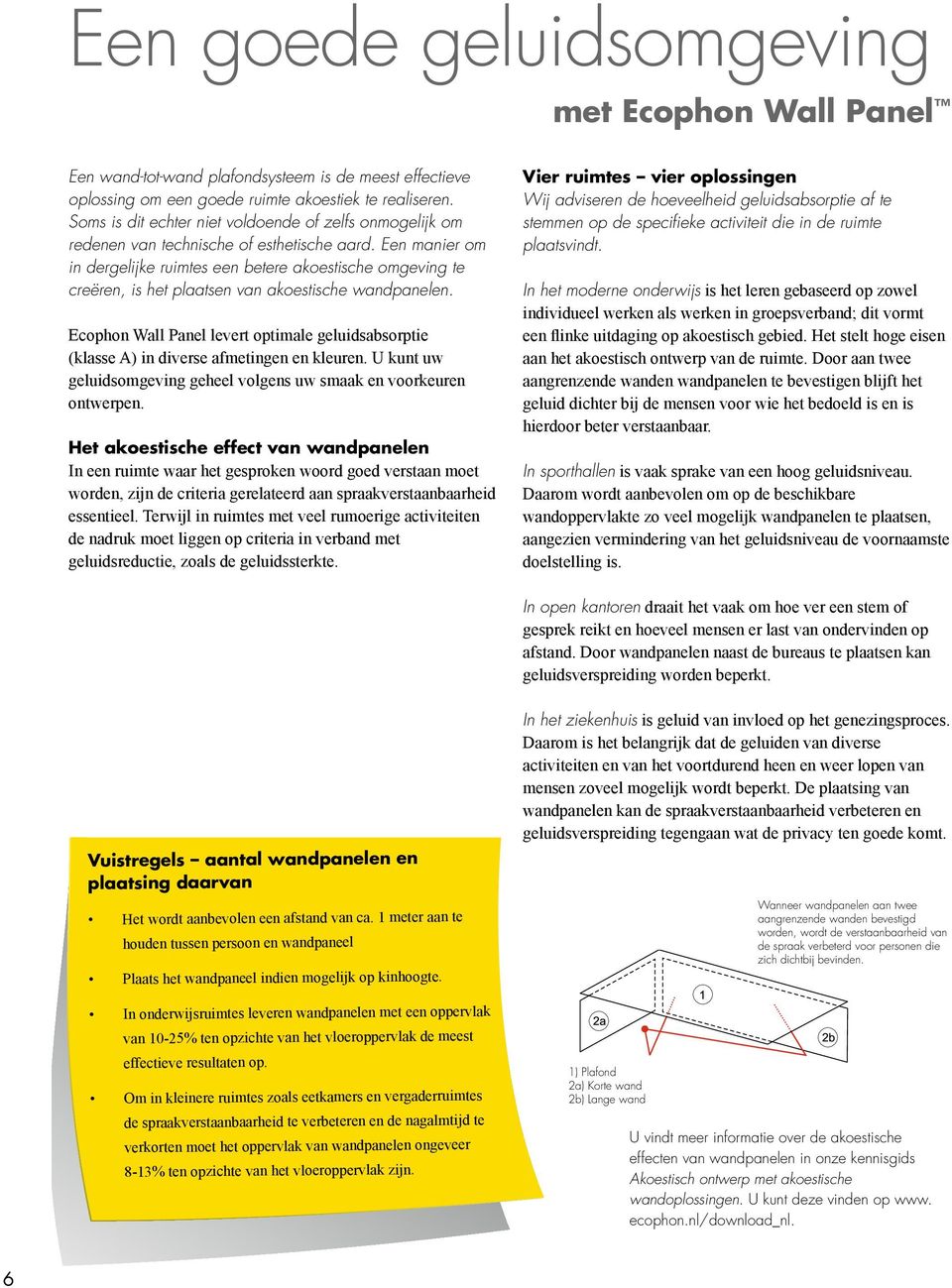 Een manier om in dergelijke ruimtes een betere akoestische omgeving te creëren, is het plaatsen van akoestische wandpanelen.