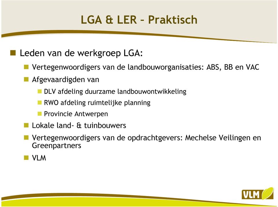 landbouwontwikkeling RWO afdeling ruimtelijke planning Provincie Antwerpen Lokale