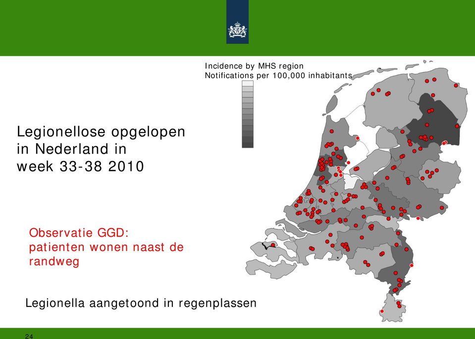 week 33-38 2010 Observatie GGD: patienten wonen