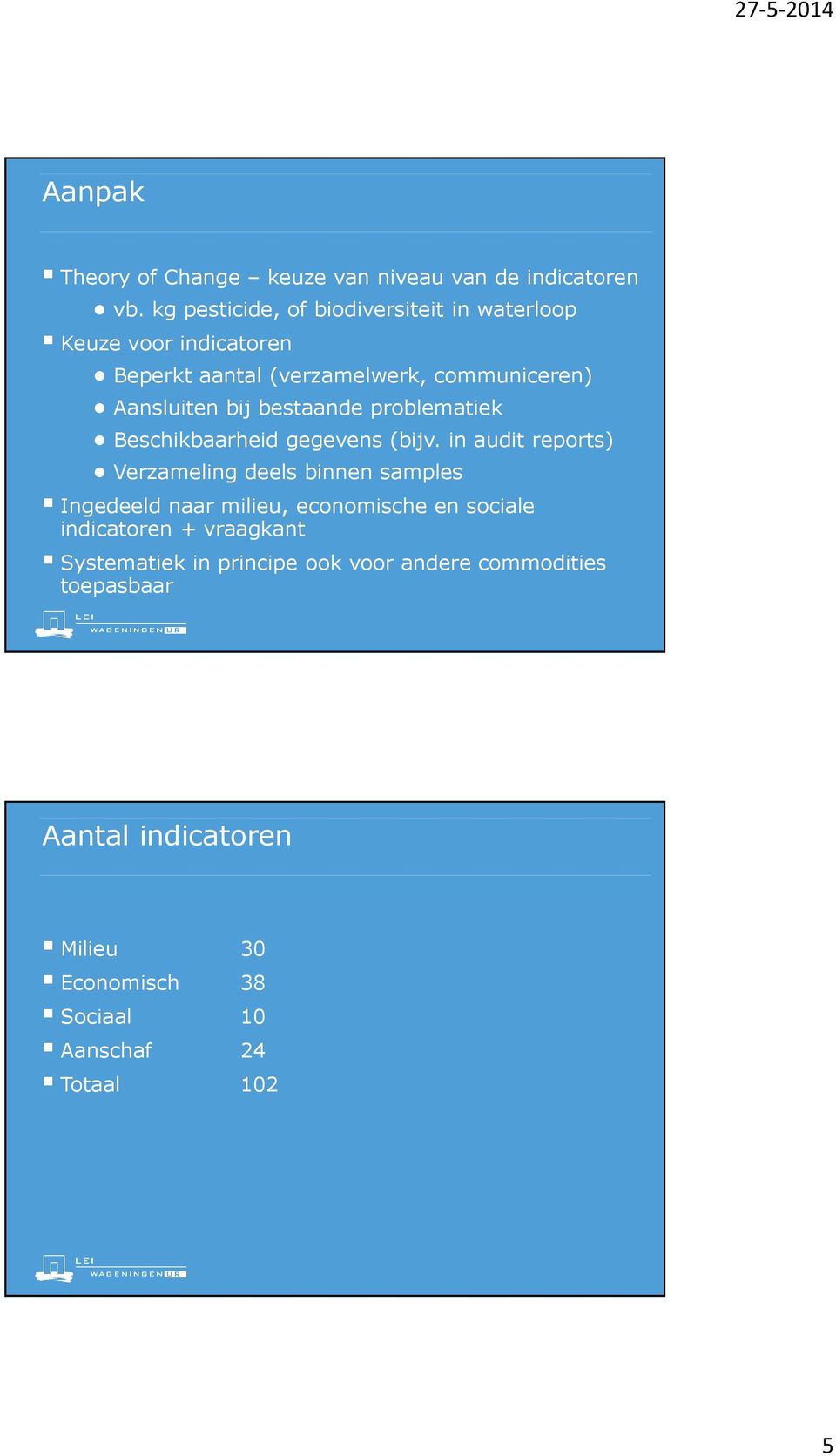 bestaande problematiek Beschikbaarheid gegevens (bijv.