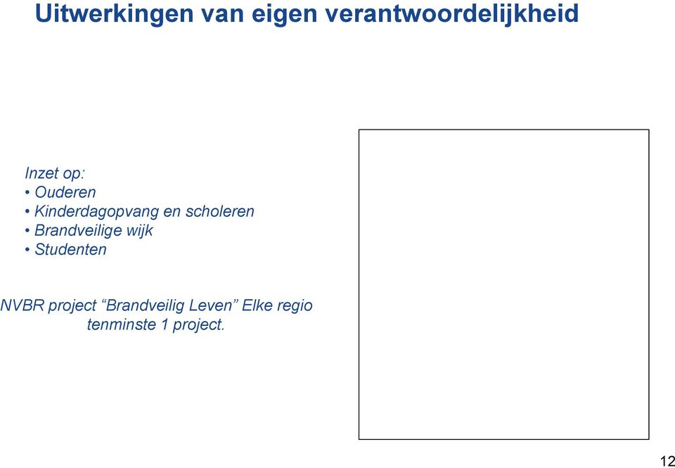 scholeren Brandveilige wijk Studenten NVBR