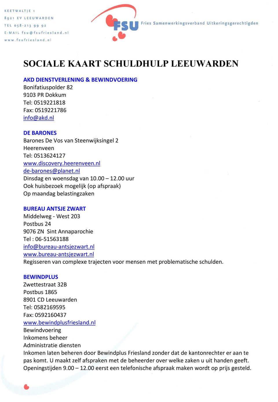 lichtgewicht stil commando SOCIALE KAART SCHULDHULP LEEUWARDEN - PDF Gratis download
