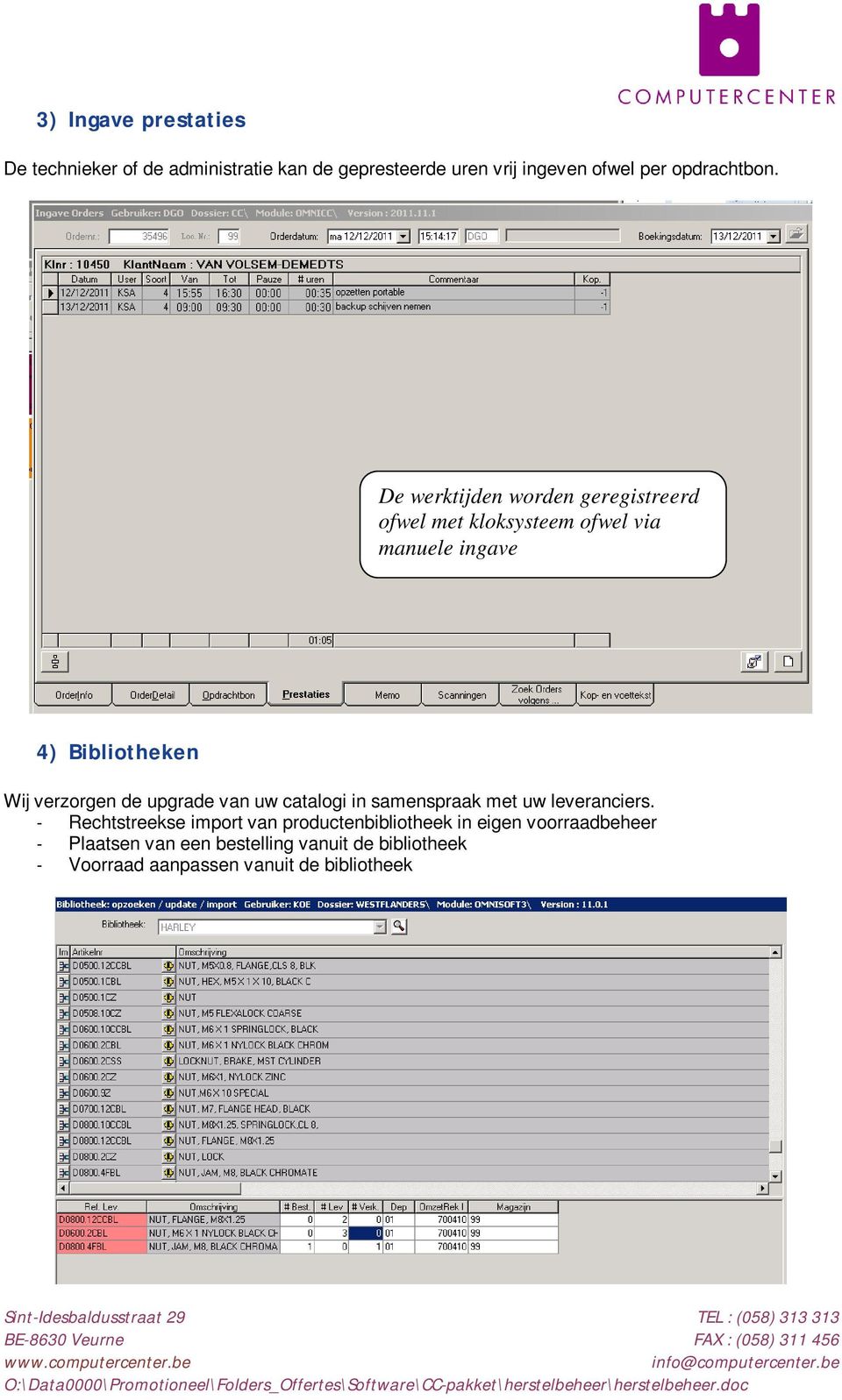 upgrade van uw catalogi in samenspraak met uw leveranciers.