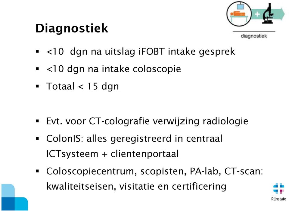 voor CT-colografie verwijzing radiologie ColonIS: alles geregistreerd in