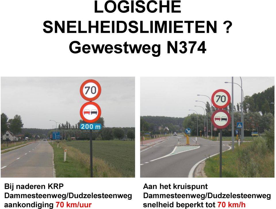 Dammesteenweg/Dudzelesteenweg aankondiging 70