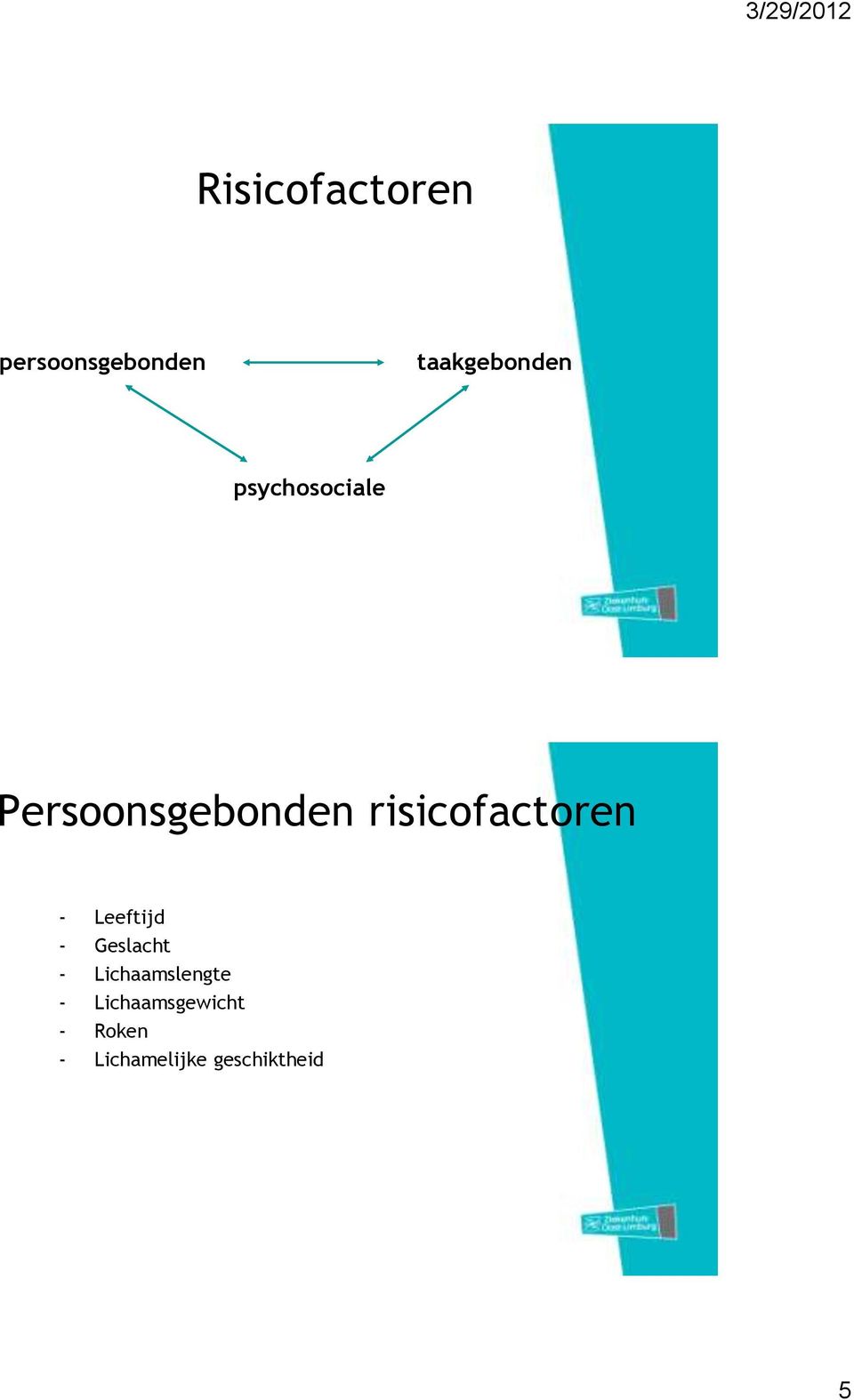 - Leeftijd - Geslacht - Lichaamslengte -