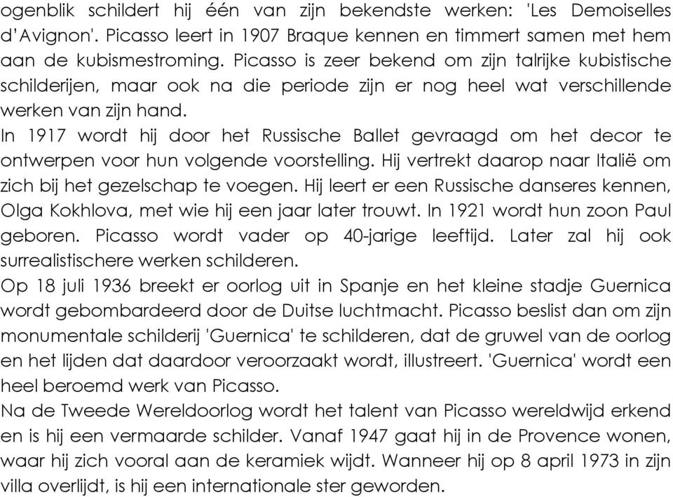 In 1917 wordt hij door het Russische Ballet gevraagd om het decor te ontwerpen voor hun volgende voorstelling. Hij vertrekt daarop naar Italië om zich bij het gezelschap te voegen.