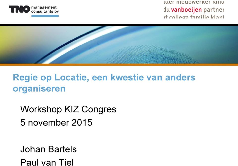 Workshop KIZ Congres 5