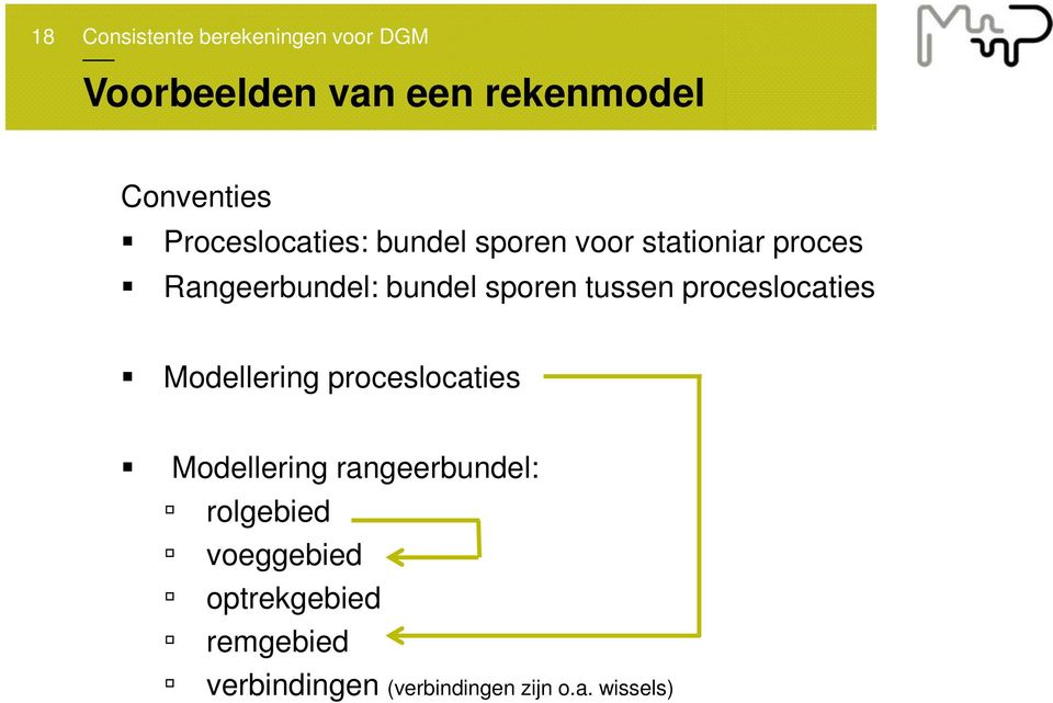 proceslocaties Modellering proceslocaties Modellering rangeerbundel: