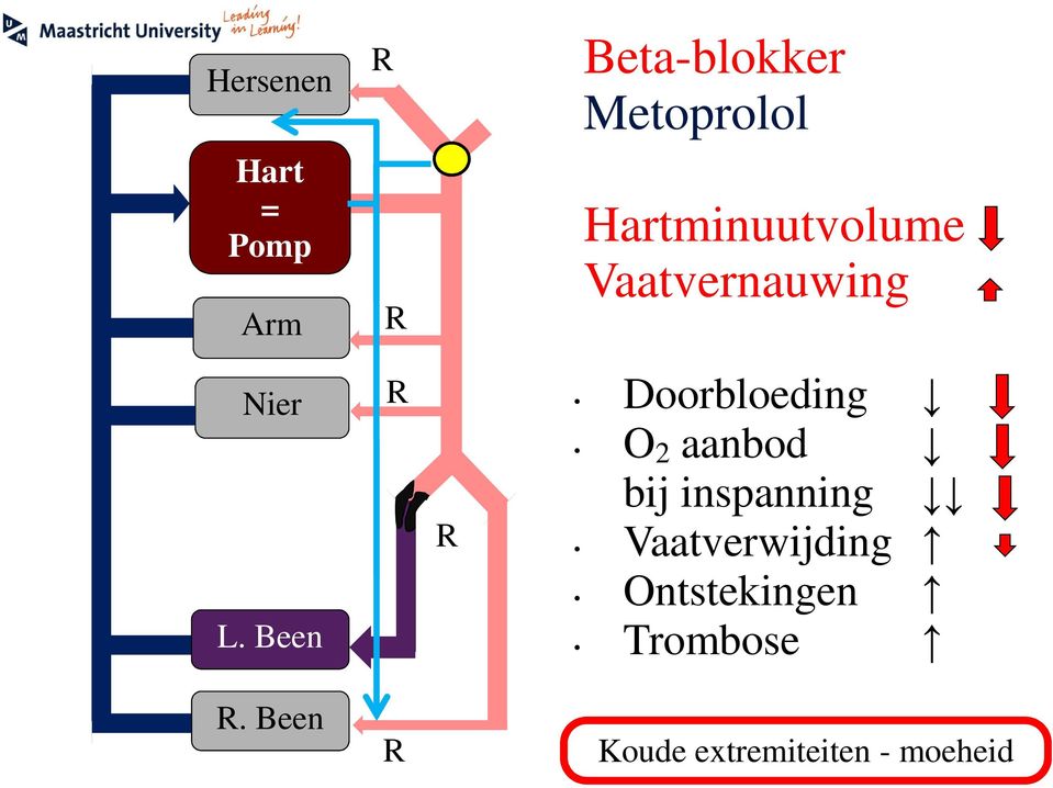 bij inspanning Vaatverwijding