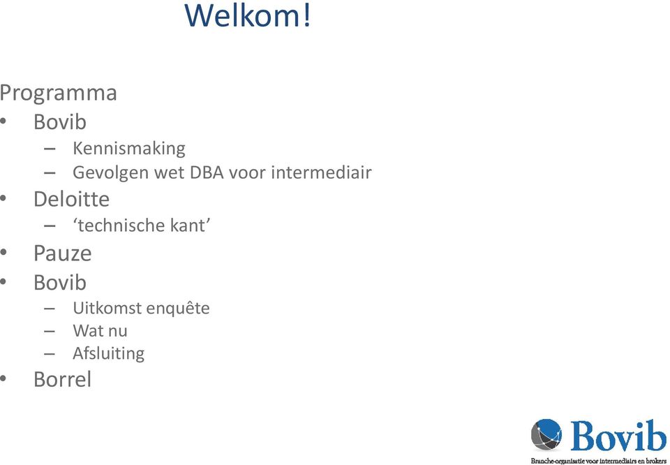 wet DBA voor intermediair Deloitte