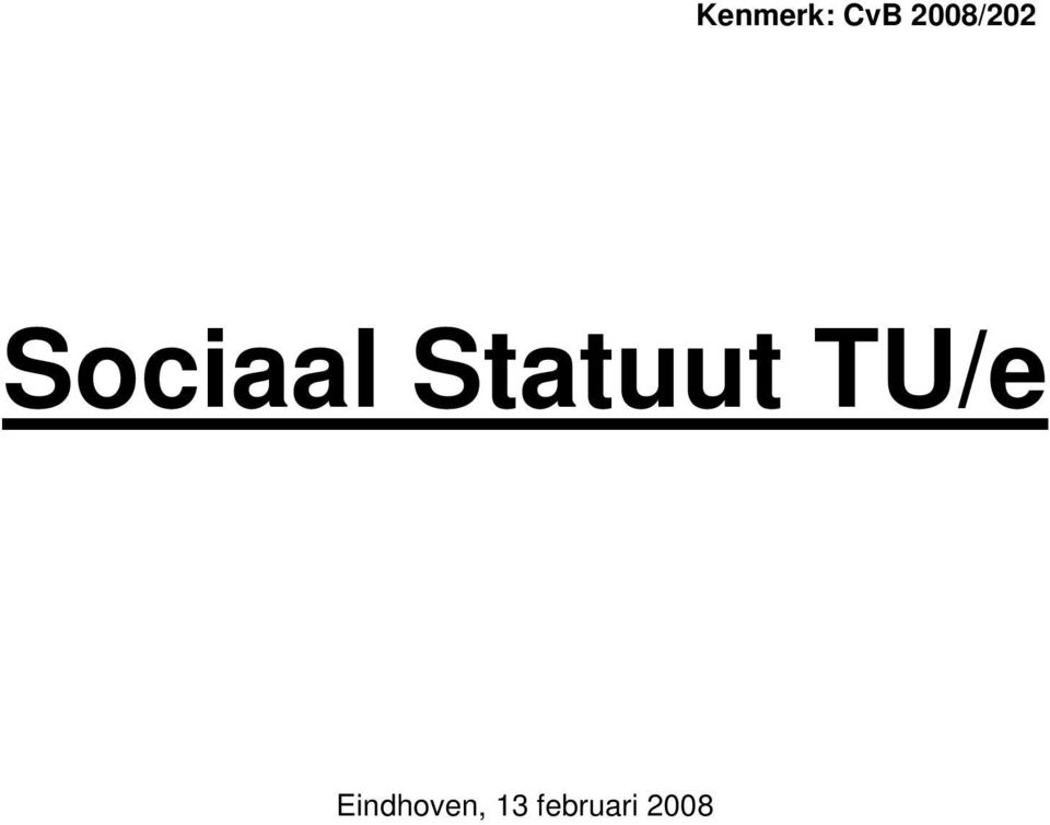 Statuut TU/e