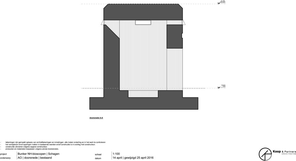 - het verwijderen en/of sparingen maken in bestaande wanden en/of constructie is in overleg met constructeur.