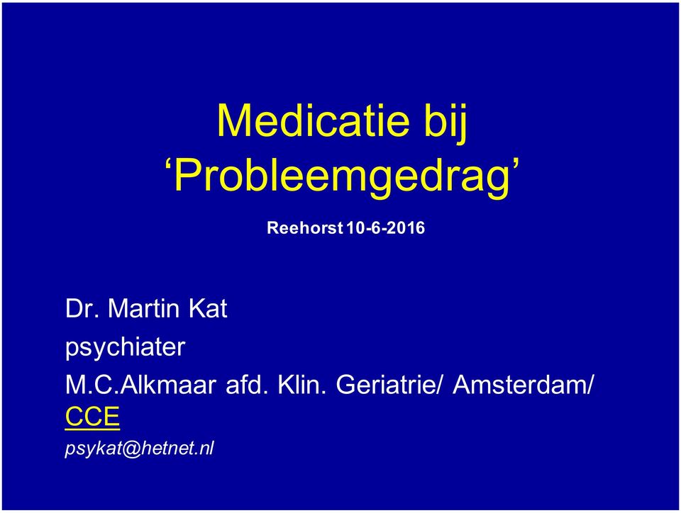 Martin Kat psychiater M.C.