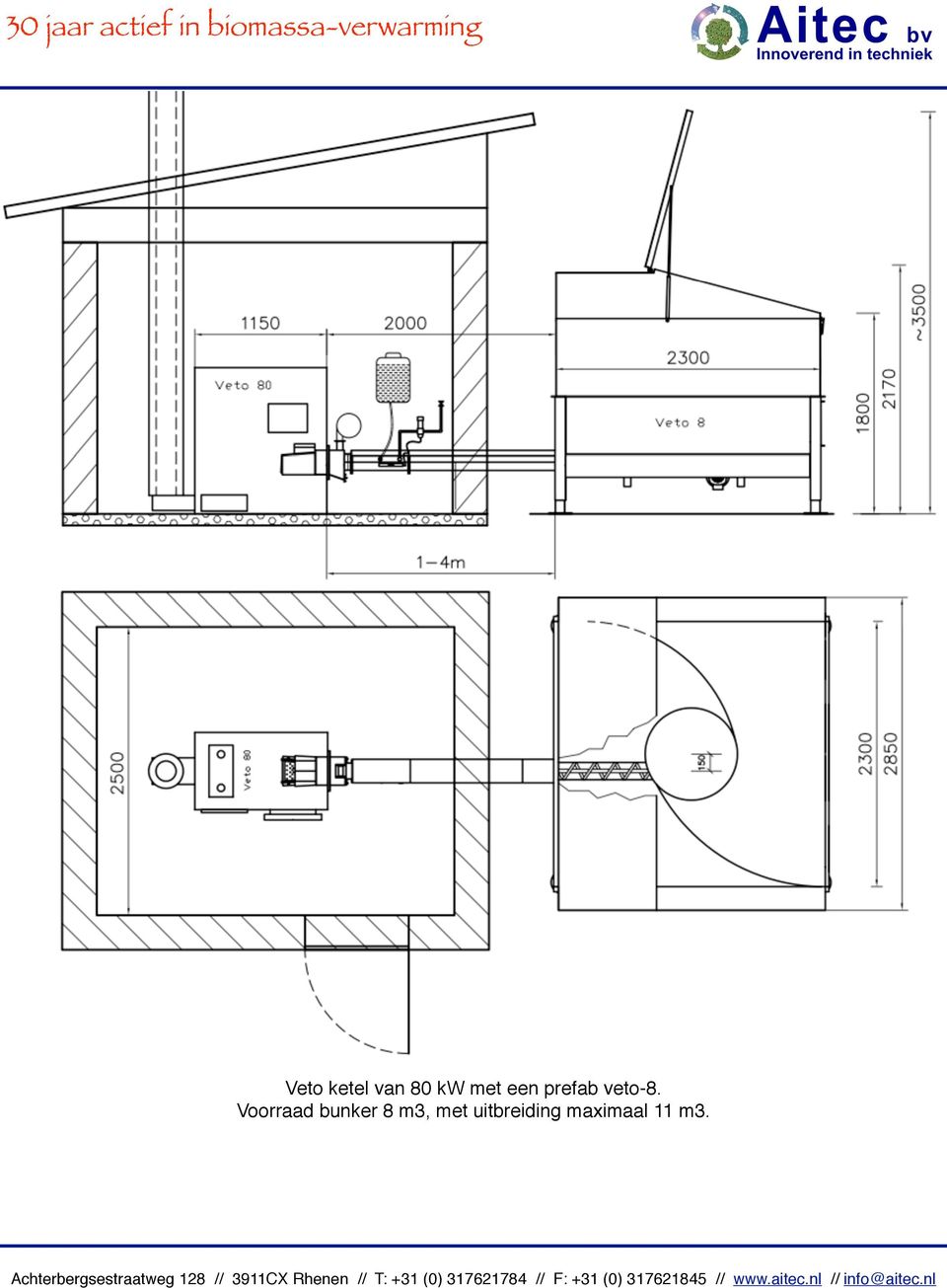 Voorraad bunker 8 m3,