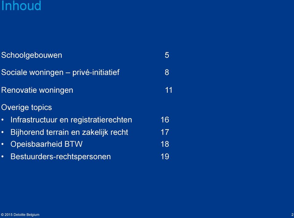 Infrastructuur en registratierechten 16 Bijhorend