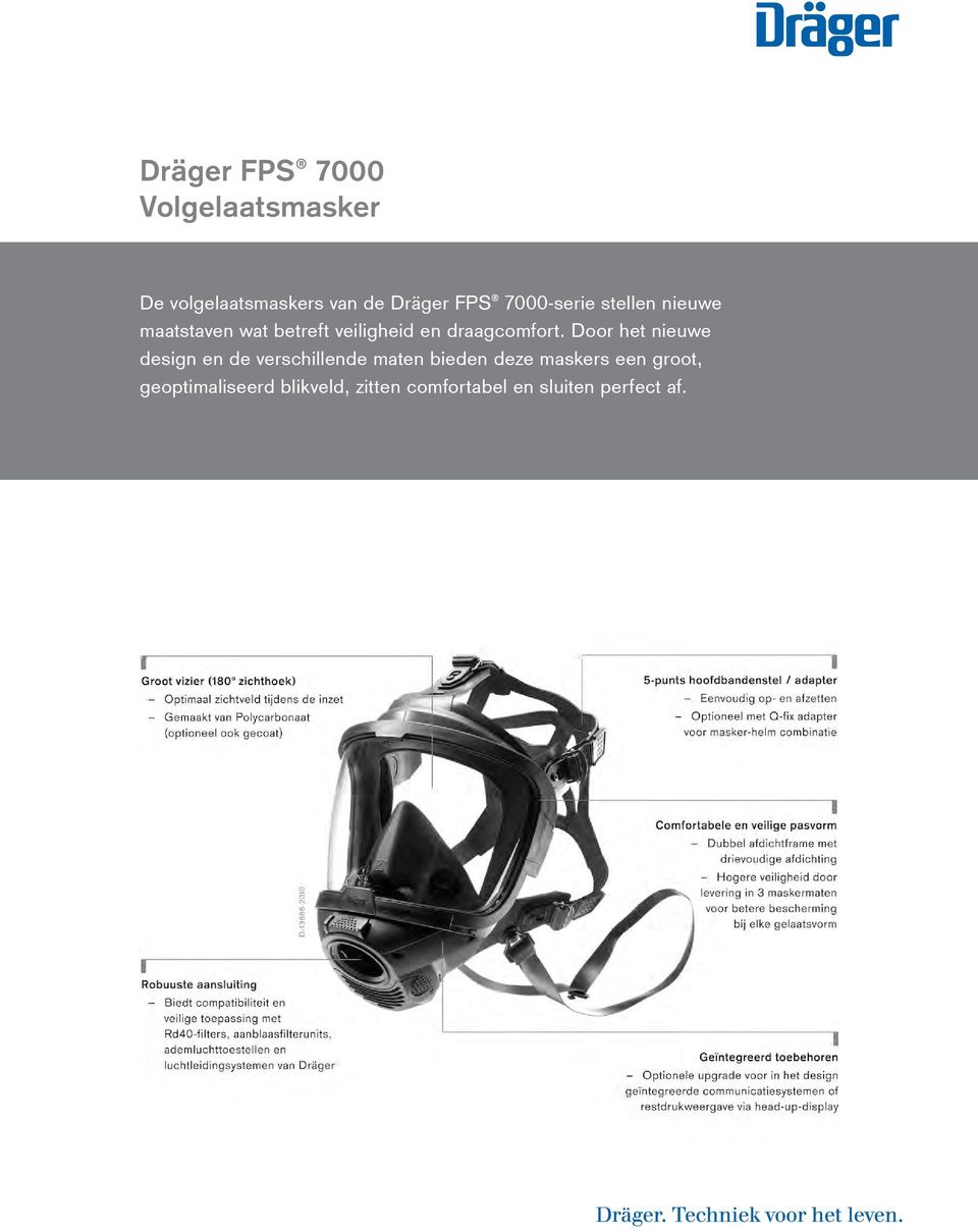 Dräger FPS 7000 Volgelaatsmasker - PDF Gratis download