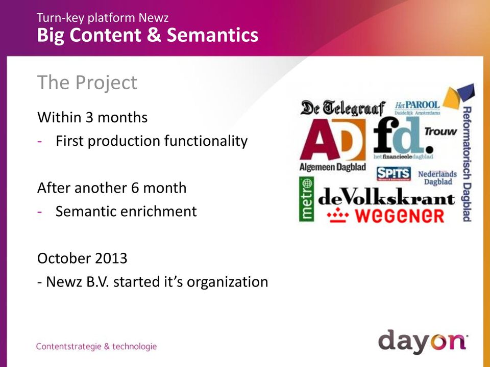 6 month - Semantic enrichment October