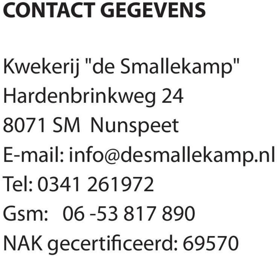 E-mail: info@desmallekamp.