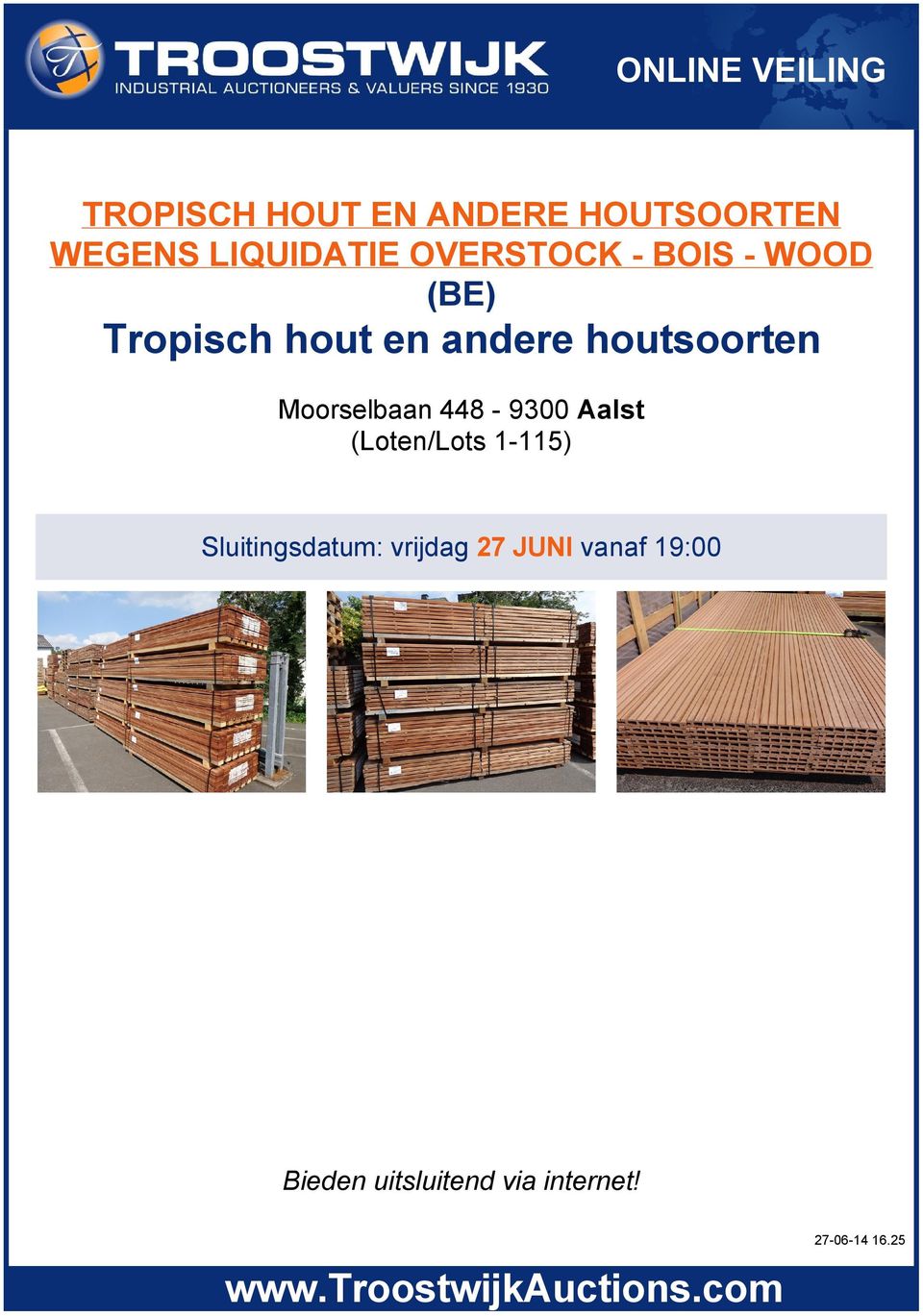 houtsoorten Moorselbaan 448 9300 Aalst (Loten/Lots 1 115)