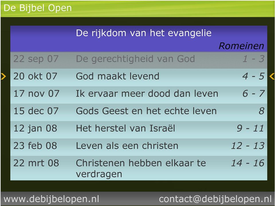 echte leven Het herstel van Israël Leven als een christen Christenen hebben elkaar te