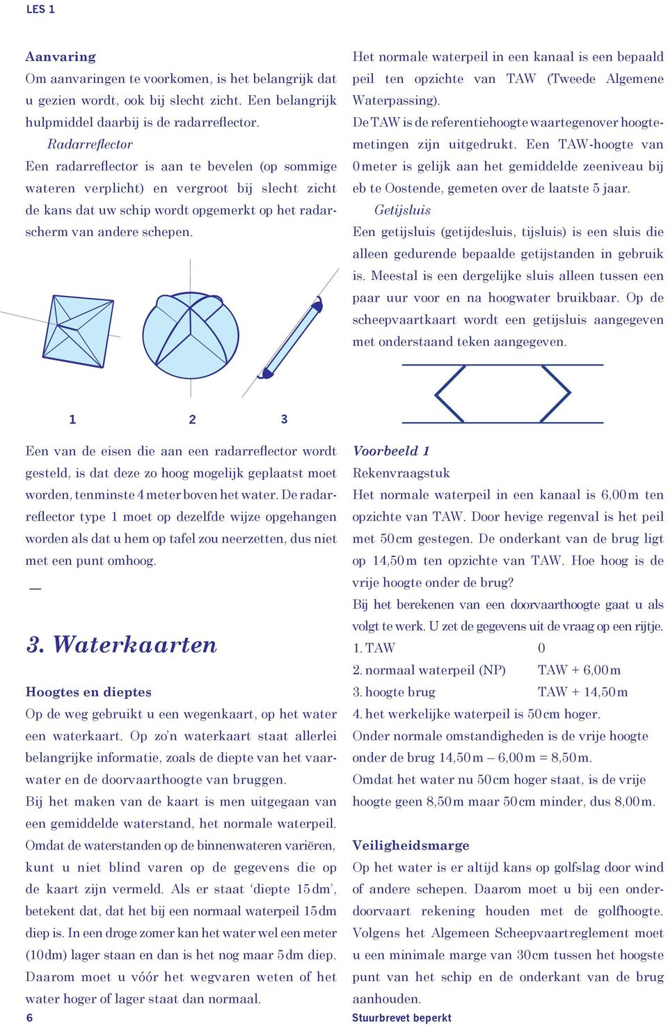 Het normale waterpeil in een kanaal is een bepaald peil ten opzichte van TAW (Tweede Algemene Waterpassing). De TAW is de referentiehoogte waartegenover hoogtemetingen zijn uitgedrukt.