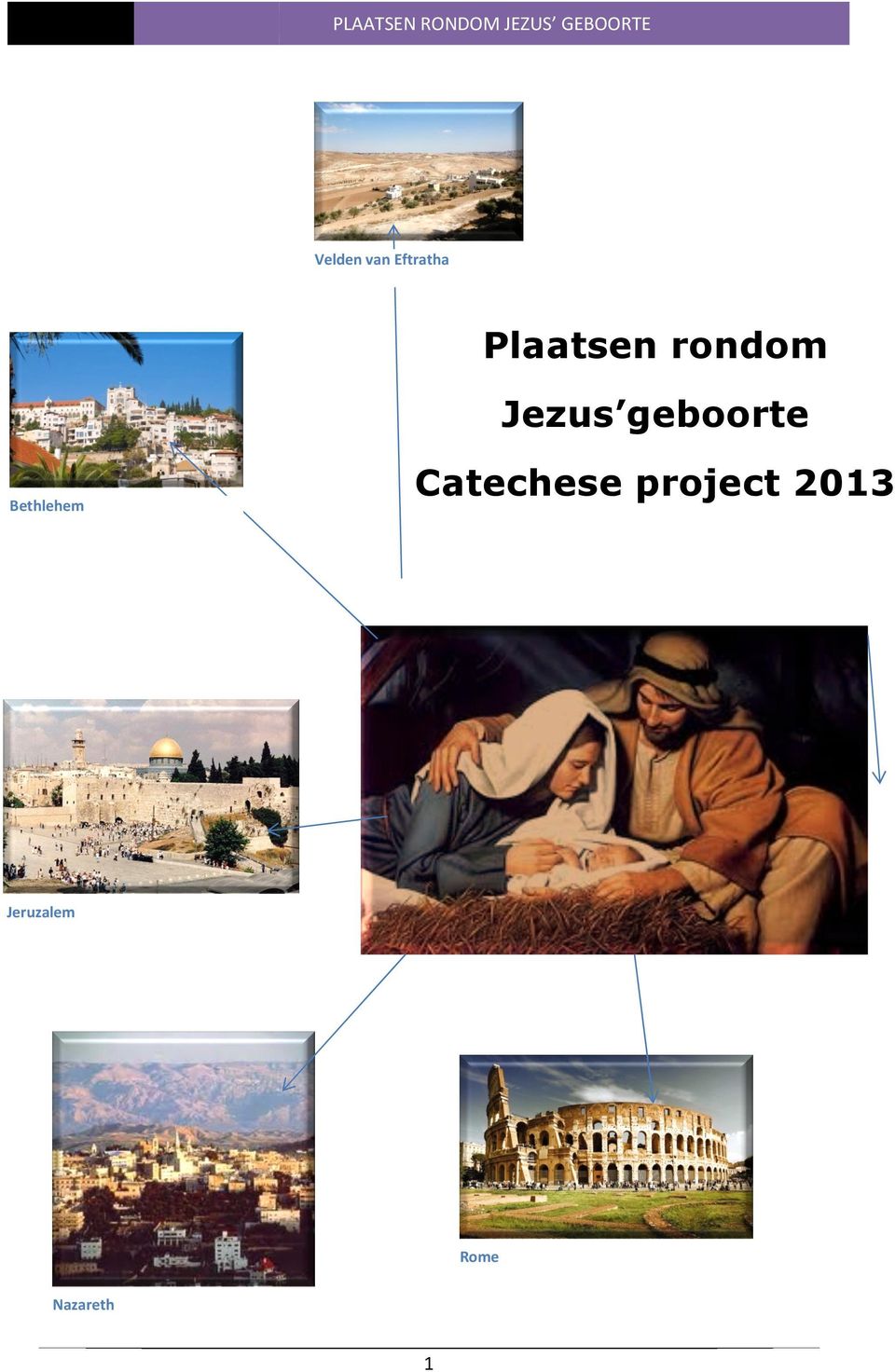 rondom Jezus geboorte Bethlehem