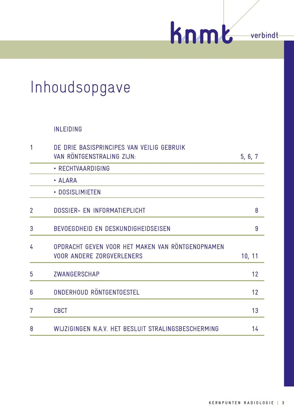 OPDRACHT GEVEN VOOR HET MAKEN VAN RÖNTGENOPNAMEN VOOR ANDERE ZORGVERLENERS 10, 11 5 ZWANGERSCHAP 12 6