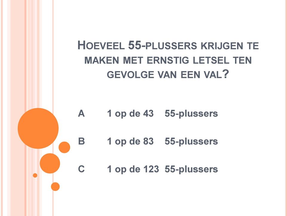 VAL? A 1 op de 43 55-plussers B 1 op