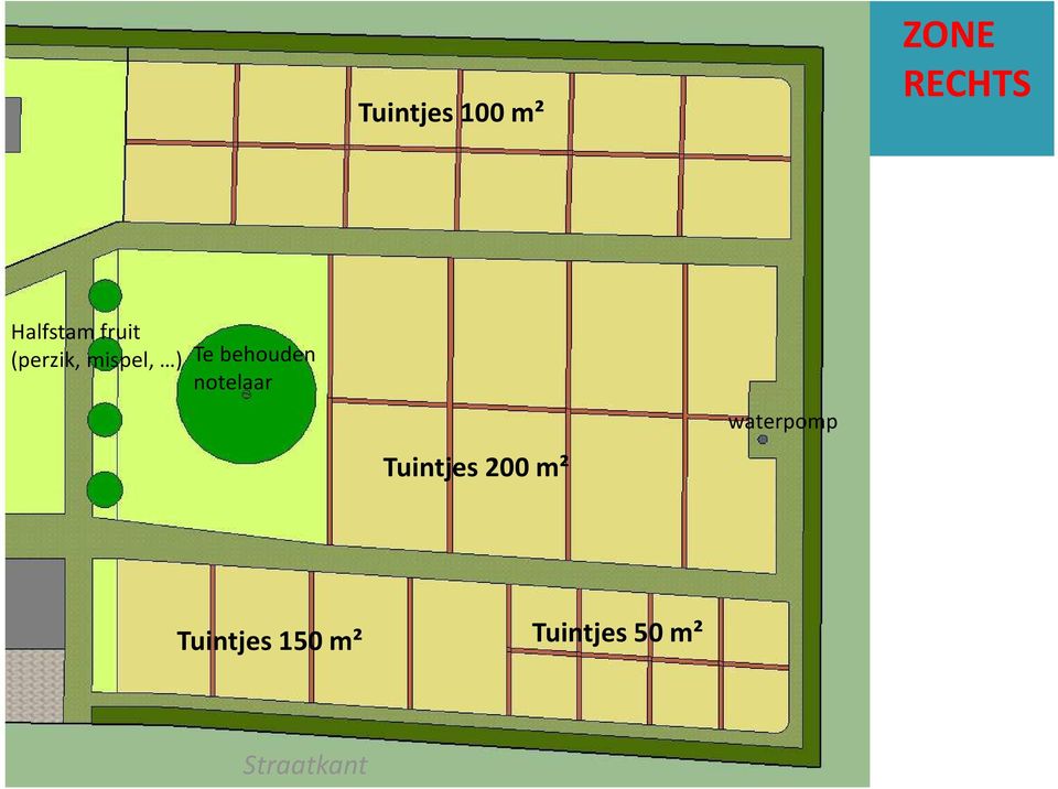 notelaar Tuintjes 200 m² waterpomp