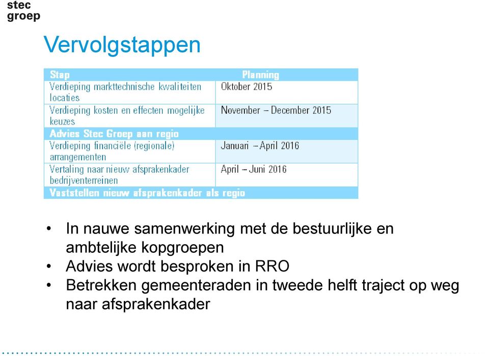 wordt besproken in RRO Betrekken gemeenteraden