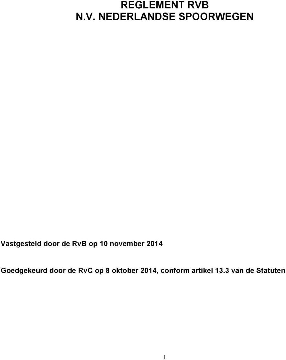 door de RvB op 10 november 2014