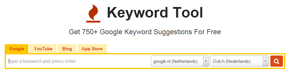 Zoektermen vinden met Google en keywordtool.